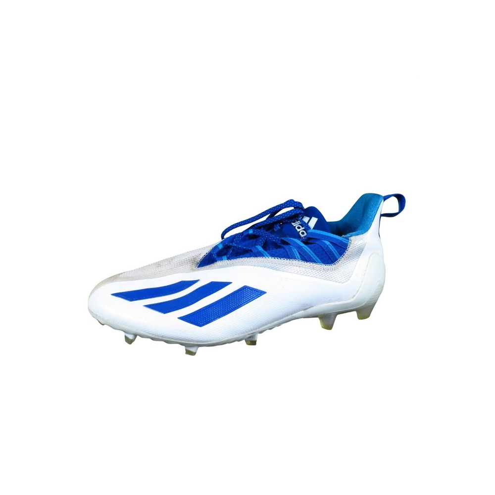 Adidas Adizero 11 Mens Football Cleats Size 10 Performance Spikes White Blue